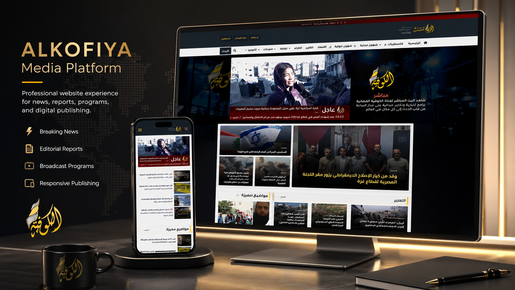 Alkofiya TV Website Design and Development